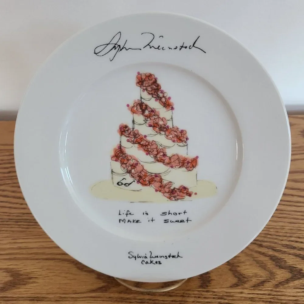 Sylvia Weinstock Felissimo Dessert Hors D'Oeuvres Cake Plate Make It Sweet